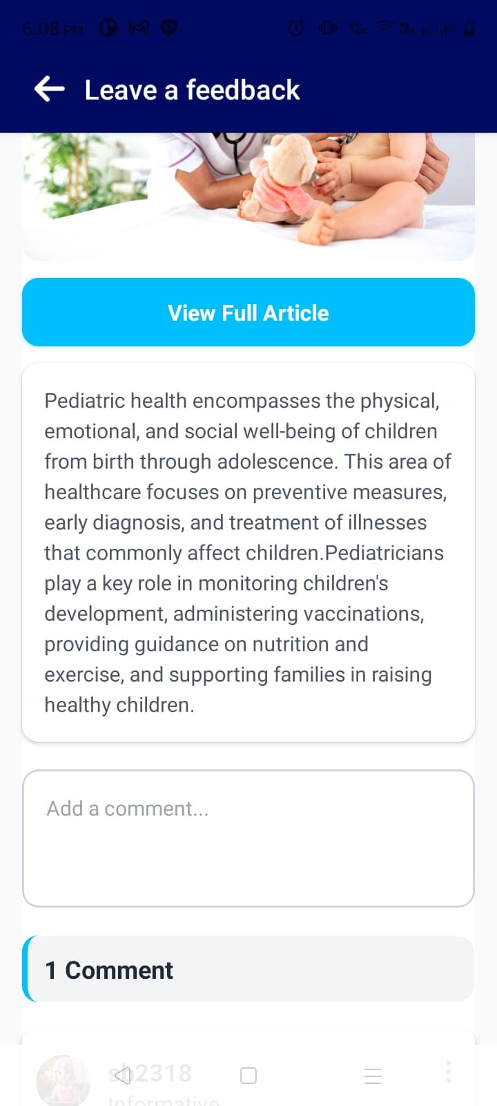 Article Discussion